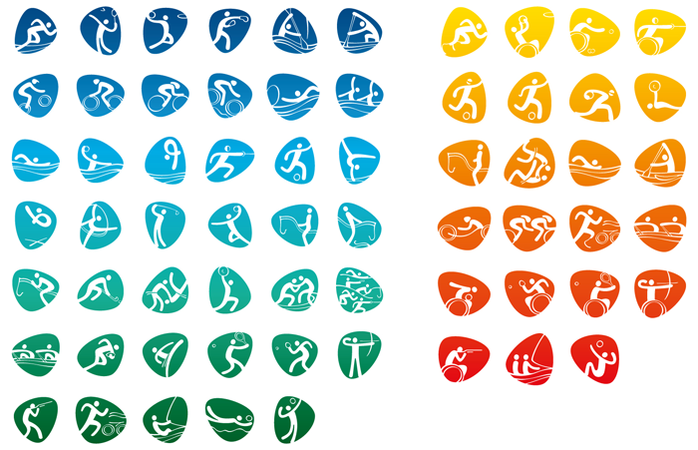 Pictogramas Olímpicos - Rio 2016